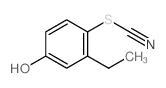 Thiocyanic acid,2-ethyl-4-hydroxyphenyl ester Structure