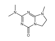 2-dimethylamino-4-oxo-8-methyl-6,7-dihydroimidazo[1,2-a]-sym-triazine结构式