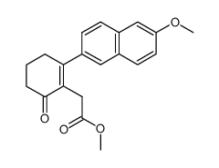 [2-(6-methoxy-[2]naphthyl)-6-oxo-cyclohex-1-enyl]-acetic acid methyl ester结构式