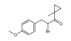 2-bromo-3-(4-methoxyphenyl)-1-(1-methylcyclopropyl)propan-1-one结构式