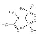 [(acetylmethylamino)methylene]bisphosphonic acid Structure