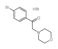 Ethanone,1-(4-bromophenyl)-2-(4-morpholinyl)-, hydrobromide (1:1)结构式