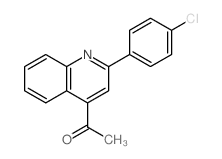 1-[2-(4-chlorophenyl)quinolin-4-yl]ethanone structure