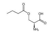 O-butyryl-L-serine Structure
