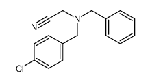 2-[benzyl-[(4-chlorophenyl)methyl]amino]acetonitrile结构式