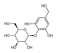 3,4,5-trihydroxybenzyl alcohol 4-O-β-D-glucopyranoside结构式