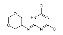 4,6-dichloro-N-(1,3-dioxan-5-yl)-1,3,5-triazin-2-amine Structure