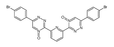 2,6-bis[6-(4-bromophenyl)-1,2,4-triazin-3-yl 4-oxide]pyridine Structure