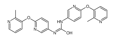 1,3-bis[6-(2-methylpyridin-3-yl)oxypyridin-3-yl]urea Structure