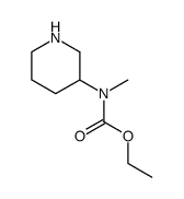 METHYL-3-PIPERIDINYL-CARBAMIC ACID ETHYL ESTER结构式