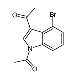 1-(1-acetyl-4-bromoindol-3-yl)ethanone Structure