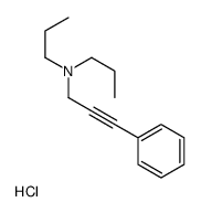 3-phenyl-N,N-dipropylprop-2-yn-1-amine,hydrochloride Structure