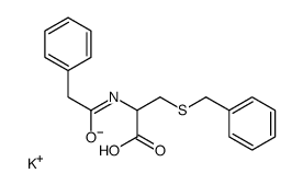 potassium,3-benzylsulfanyl-2-[(2-phenylacetyl)amino]propanoate Structure