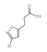 3-(3-溴异噁唑-5-基)丙酸结构式