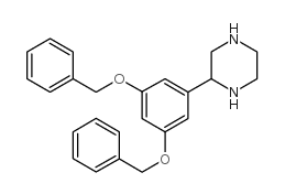 2-(3,5-DIBENZYLOXYPHENYL)PIPERAZINE Structure