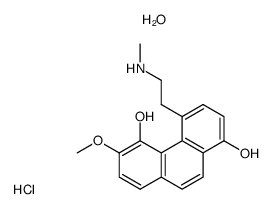 6-methoxy-4-(2-methylamino-ethyl)-phenanthrene-1,5-diol, hydrochloride Structure