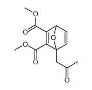 acetonyl-1 dicarbomethoxy-2,3 oxa-7 bicyclo<2,2,1>heptadiene-2,5 Structure