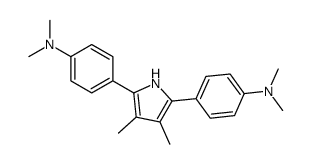 4-[5-[4-(dimethylamino)phenyl]-3,4-dimethyl-1H-pyrrol-2-yl]-N,N-dimethylaniline Structure