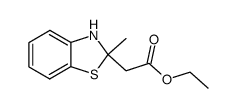 ethyl (2-methyl-2,3-dihydro-benzothiazol-2-yl)-acetate Structure