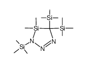 4,4-Dimethyl-3-(trimethylsilyl)-5,5-bis(trimethylsilyl)-1,2,3-triaza-4-sila-1-cyclopenten Structure
