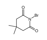 N-bromo-3,3-dimethylglutarimide结构式