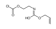2-(prop-2-enoxycarbonylamino)ethyl carbonochloridate Structure