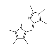 3,3',4,4',5,5'-hexamethyldipyrrolylmethene结构式