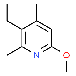 Pyridine, 3-ethyl-6-methoxy-2,4-dimethyl- (9CI) Structure