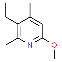 Pyridine, 3-ethyl-6-methoxy-2,4-dimethyl- (9CI) structure