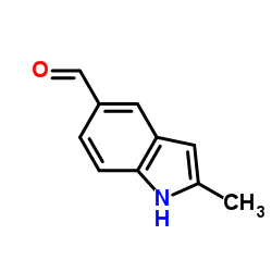 2-甲基-1H-吲哚-5-甲醛结构式