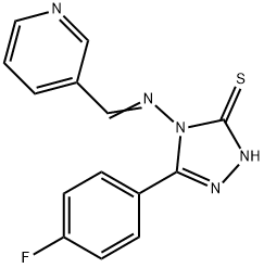 5-(4-fluorophenyl)-4-((3-pyridinylmethylene)amino)-4h-1,2,4-triazole-3-thiol Structure