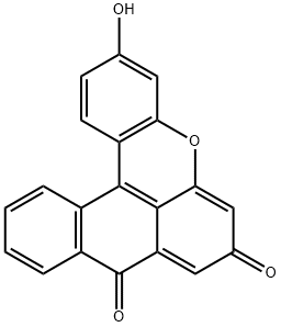 3-Hydroxynaphtho[3,2,1-kl]xanthene-7,9-dione structure