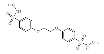 Benzenesulfonamide,4,4'-[1,2-ethanediylbis(oxy)]bis[N-methyl- (9CI) structure