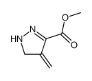 1H-Pyrazole-3-carboxylicacid,4,5-dihydro-4-methylene-,methylester(9CI) structure