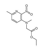 ethyl N-METHYL-N-(6-METHYL-2-NITROPYRIDIN-3-YL)glycinate Structure