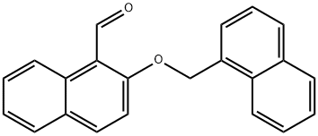 2-(naphthalen-1-ylmethoxy)naphthalene-1-carbaldehyde structure