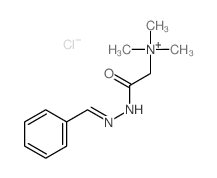 Ethanaminium,N,N,N-trimethyl-2-oxo-2-[2-(phenylmethylene)hydrazinyl]-, chloride (1:1) structure