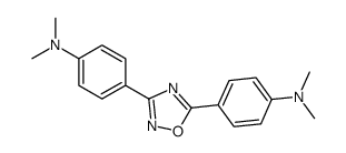 4-[5-[4-(dimethylamino)phenyl]-1,2,4-oxadiazol-3-yl]-N,N-dimethylaniline结构式