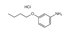 3-butoxy-aniline, hydrochloride结构式