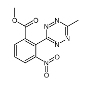 methyl 2-(6-methyl-1,2,4,5-tetrazin-3-yl)-3-nitrobenzoate Structure