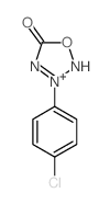 1,2,3,4-Oxatriazolium,3-(4-chlorophenyl)-5-oxo-, inner salt structure