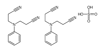 3-[N-(2-cyanoethyl)anilino]propanenitrile,sulfuric acid Structure