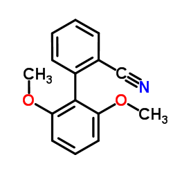 2',6'-Dimethoxy-2-biphenylcarbonitrile结构式