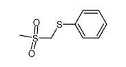((methylsulfonyl)methyl)(phenyl)sulfane Structure