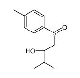 (2S)-3-methyl-1-[(R)-(4-methylphenyl)sulfinyl]butan-2-ol结构式