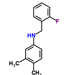 N-(2-Fluorobenzyl)-3,4-dimethylaniline structure