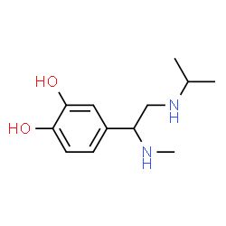 1,2-Benzenediol, 4-[1-(methylamino)-2-[(1-methylethyl)amino]ethyl]- (9CI) structure