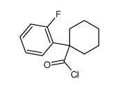1-(2-fluorophenyl)cyclohexanecarbonyl chloride Structure