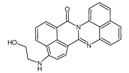 10-[(2-Hydroxyethyl)amino]-14H-benz[4,5]isoquino[2,1-a]perimidin-14-one structure