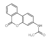 N-(6-oxobenzo[c]chromen-3-yl)acetamide Structure